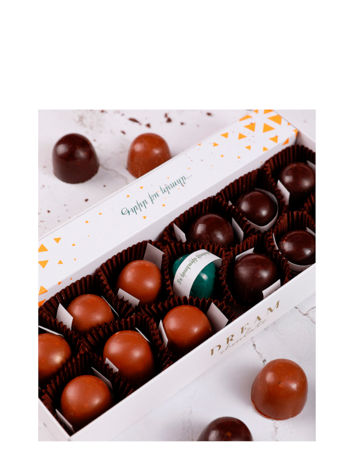 Dream Chocolate Assortment With Dried Apricots 180g