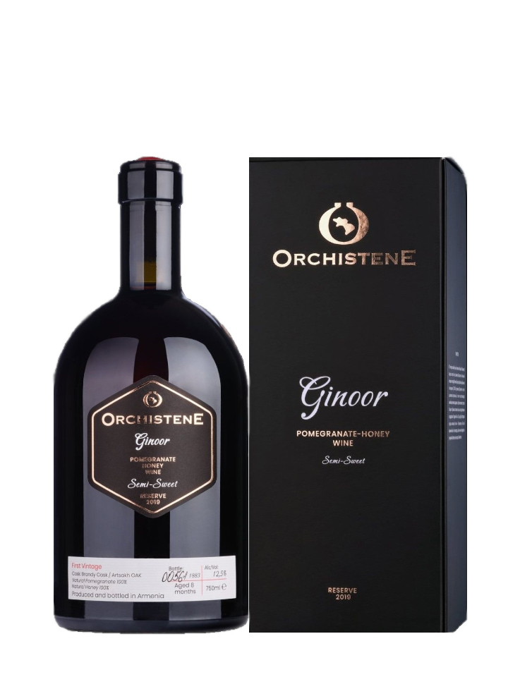 Orchistene Ginoor Pomegranate-Honey Semi-Sweet Red Wine 750ml