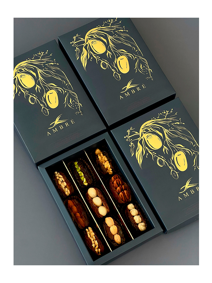 Ambré Premium Dates Stuffed With Nuts 240g