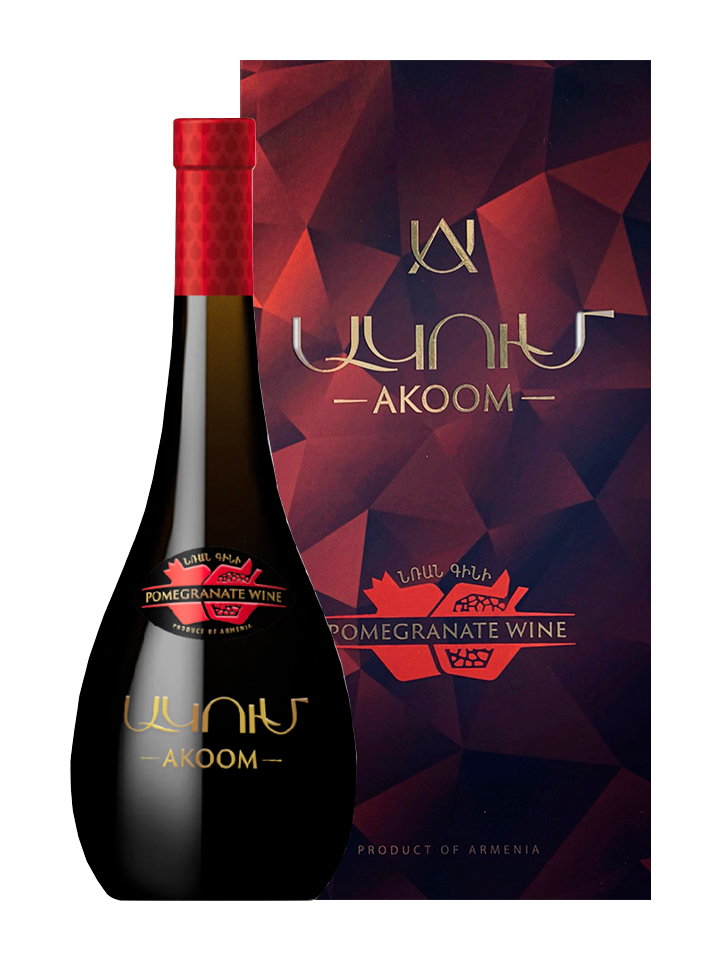 Akoom Pomegranate Semi-Sweet With Box 750ml